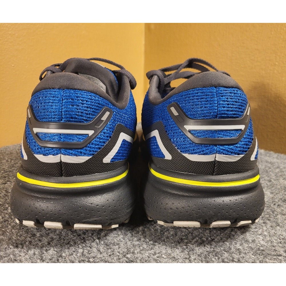 Brooks Men's Ghost 15 Blue/Black/Yellow Running Shoes Royal Nightlife Size 11.5 - Picture 3 of 7